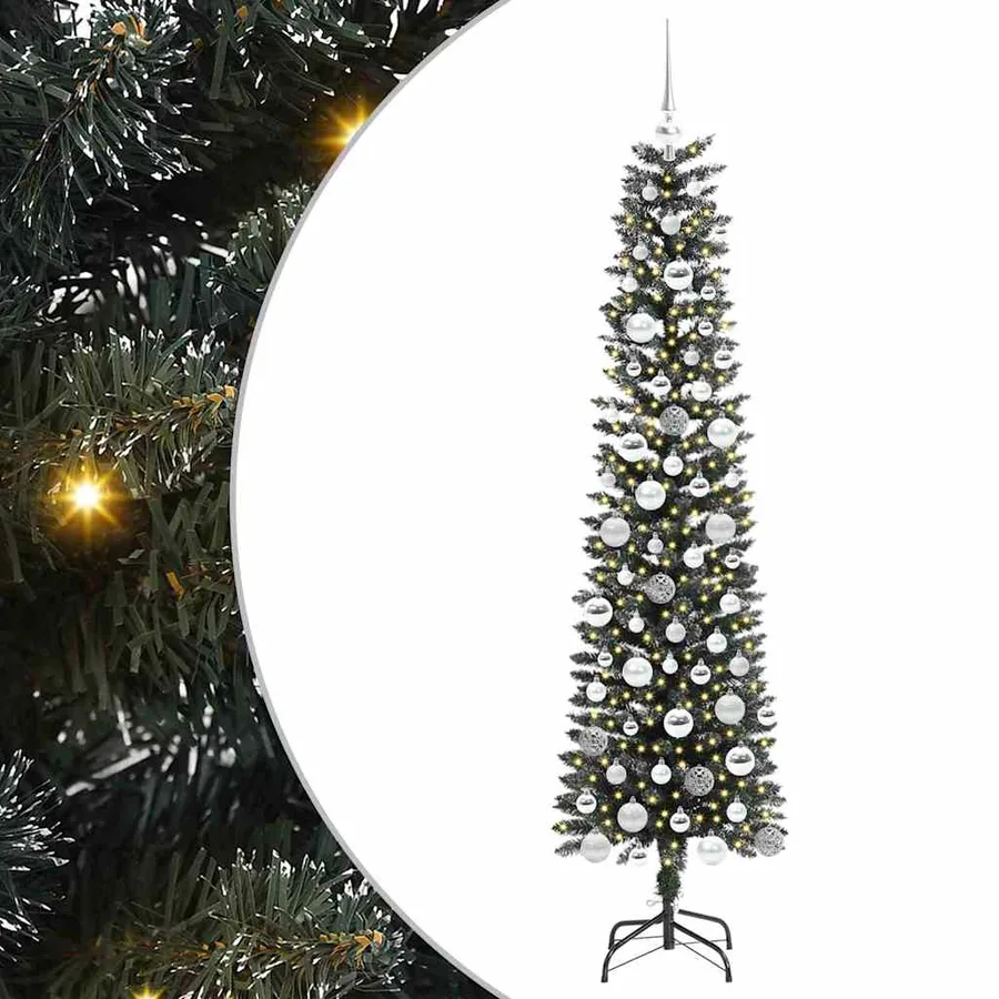 Sapin de Noël artificiel Vert 180 cm PVC, plastique et acier - 2