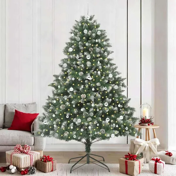 Sapin de Noël artificiel Vert 240 cm PVC, plastique et acier