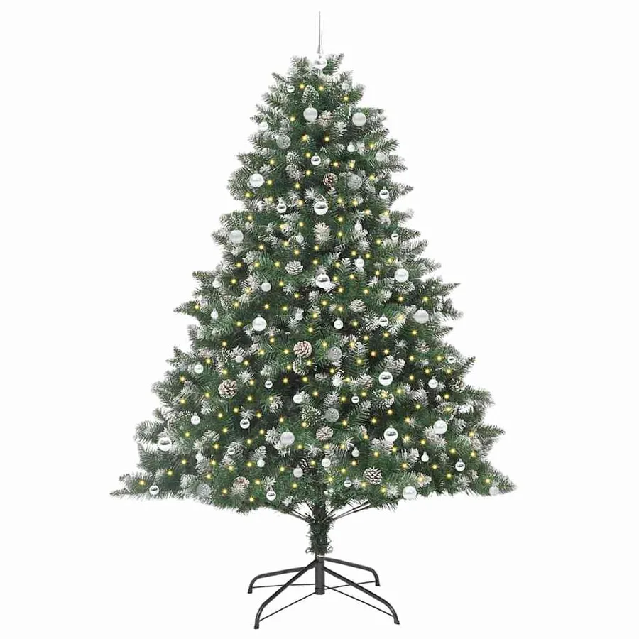 Sapin de Noël artificiel Vert 240 cm PVC, plastique et acier - 3
