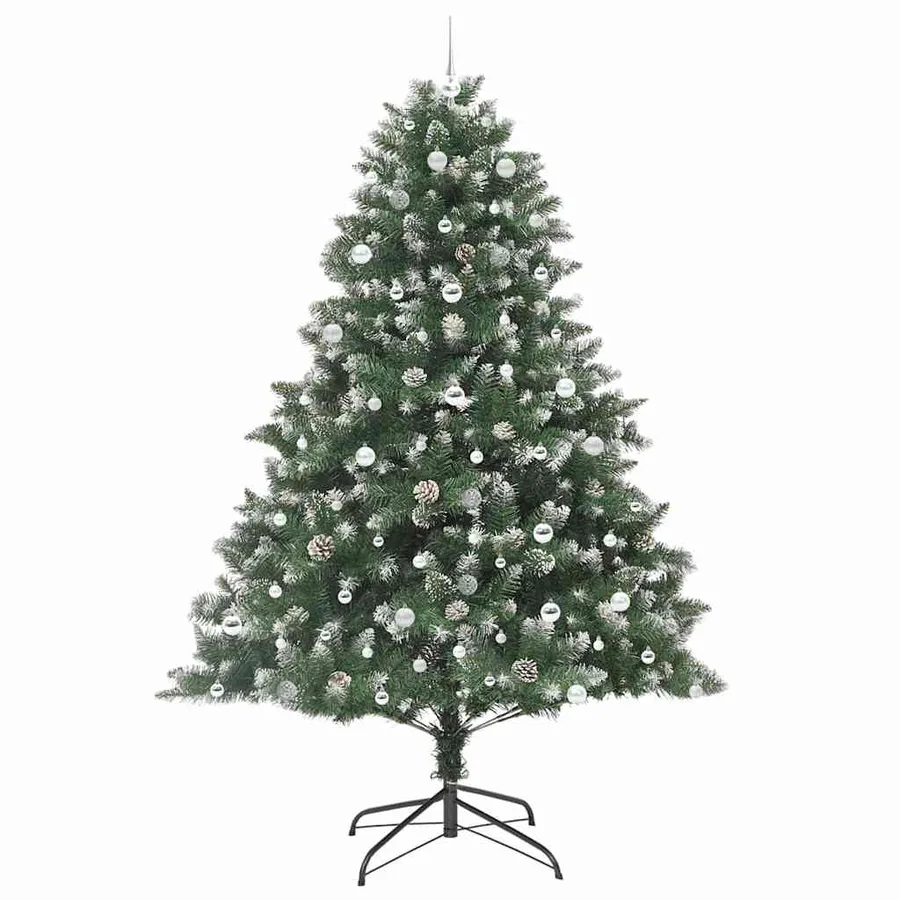 Sapin de Noël artificiel Vert 240 cm PVC, plastique et acier - 4