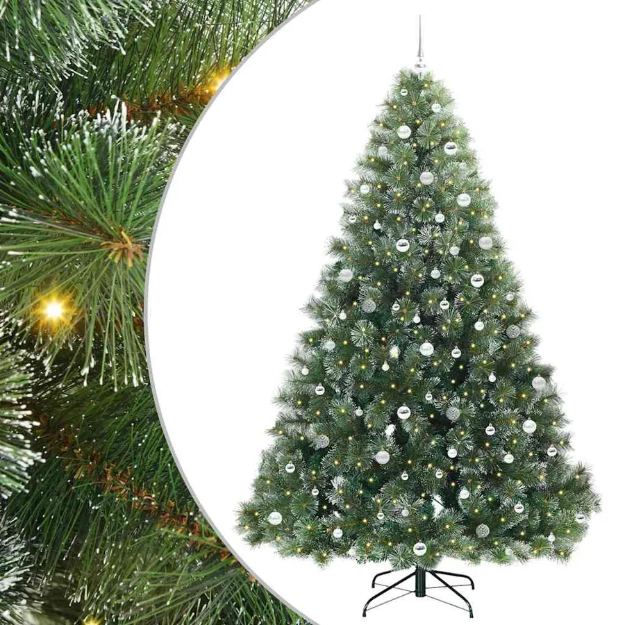 Sapin de Noël artificiel avec 300 LED Vert 240 cm PE et PVC - 2
