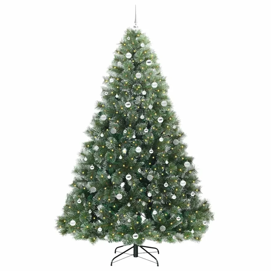 Sapin de Noël artificiel avec 300 LED Vert 240 cm PE et PVC - 3