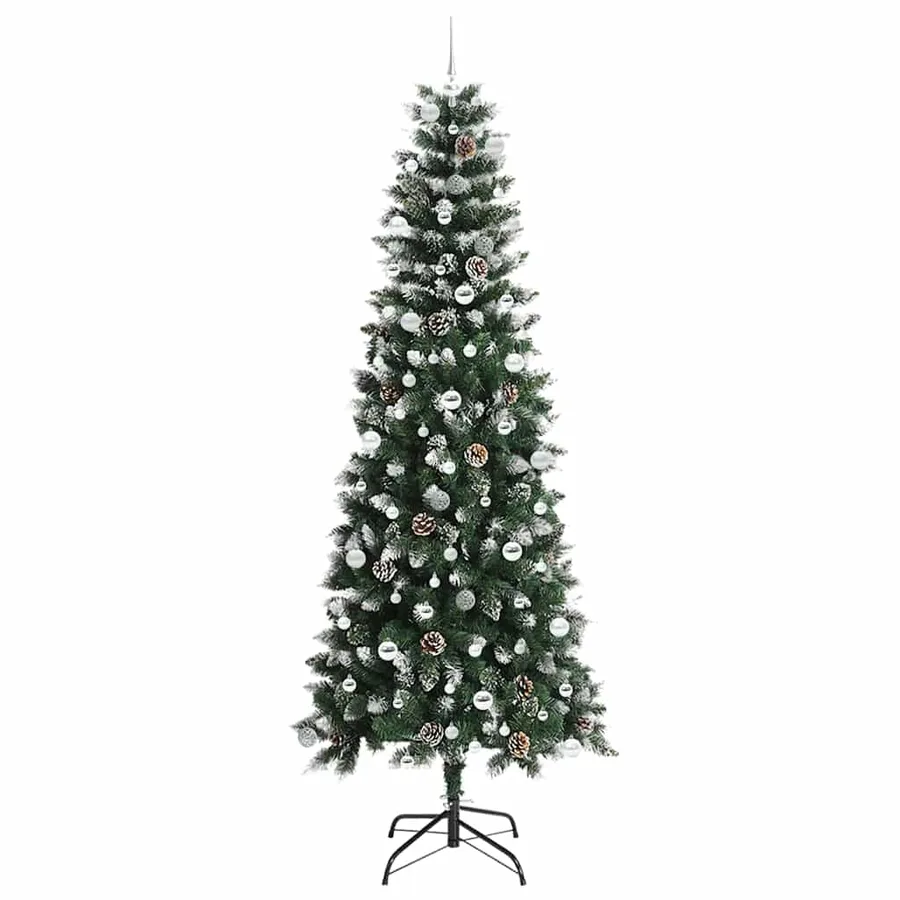Sapin de Noël artificiel Vert 240 cm PVC, plastique et acier - 4