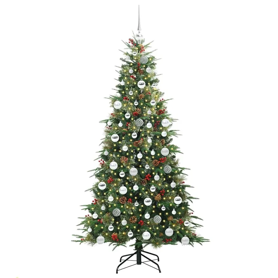 Sapin de Noël Artificiel à Branches Articulées Vert 180 cm - 3