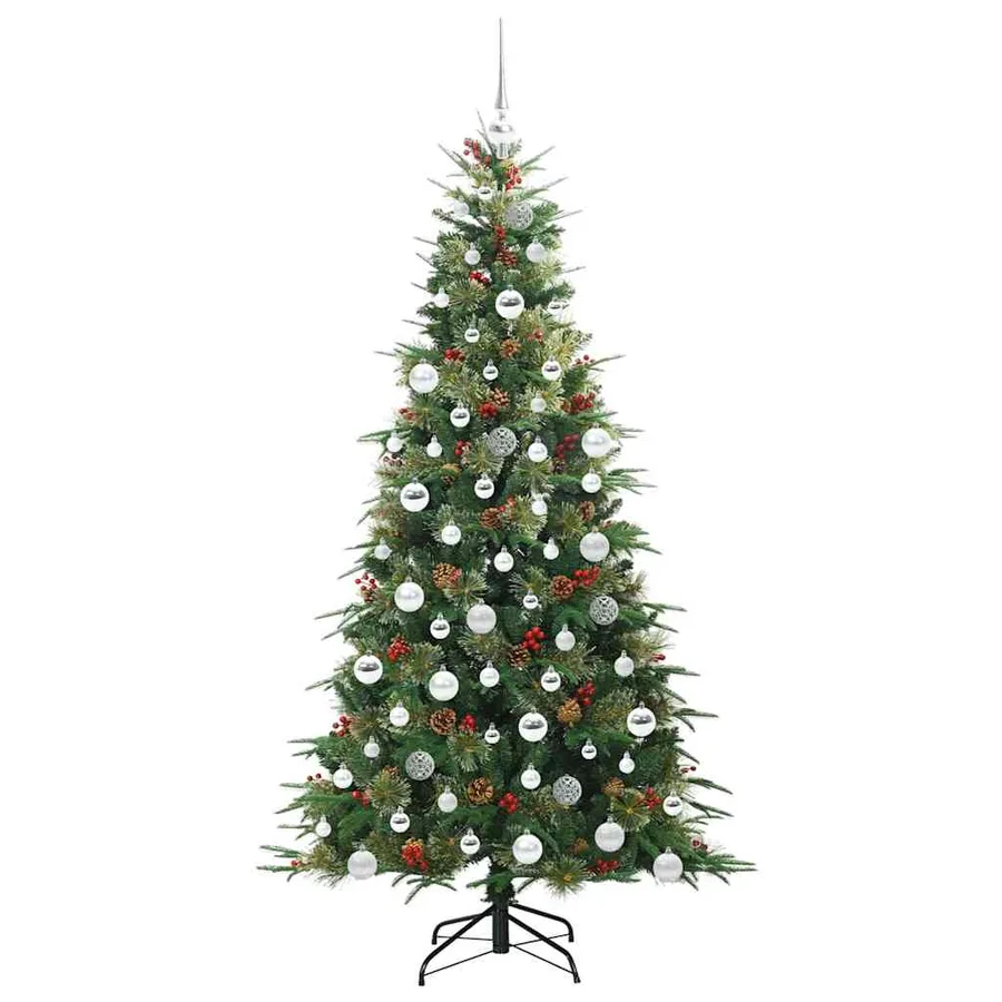 Sapin de Noël Artificiel à Branches Articulées Vert 180 cm - 4