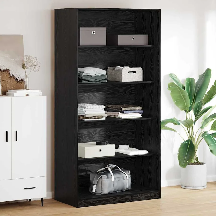 Armoire Chêne noir 100 x 50 x 200 cm Bois d'ingénierie