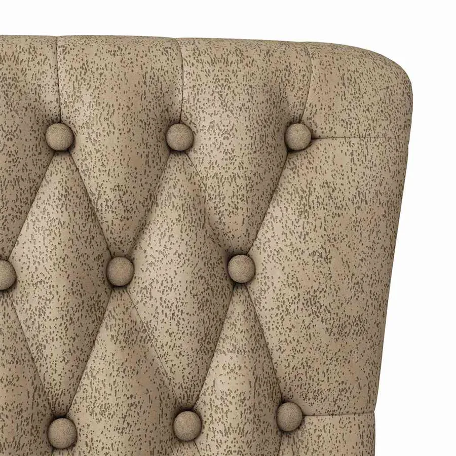 Fauteuil à pantoufle Gris clair 56,5 x 70 x 110 cm Simili daim - 7