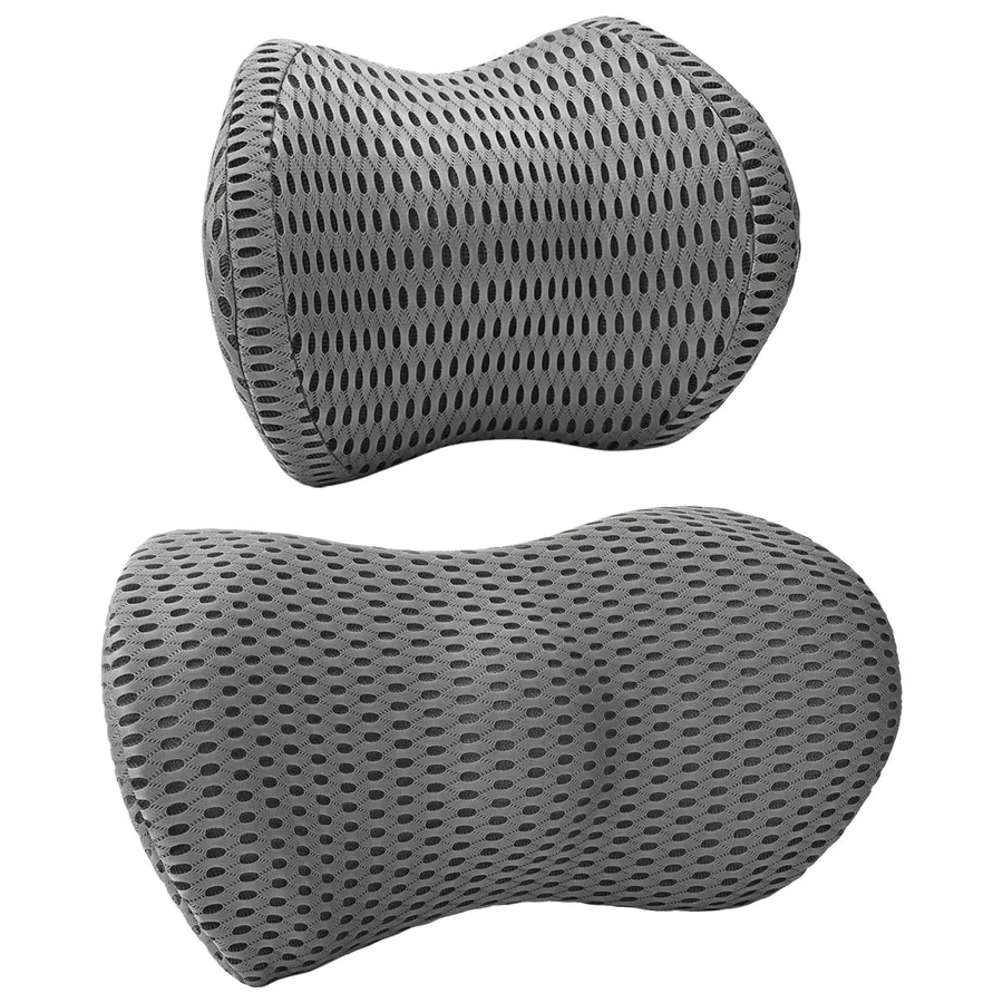 Coussin cervical, Coussin dorsal Gris Mousse à mémoire de forme - 3
