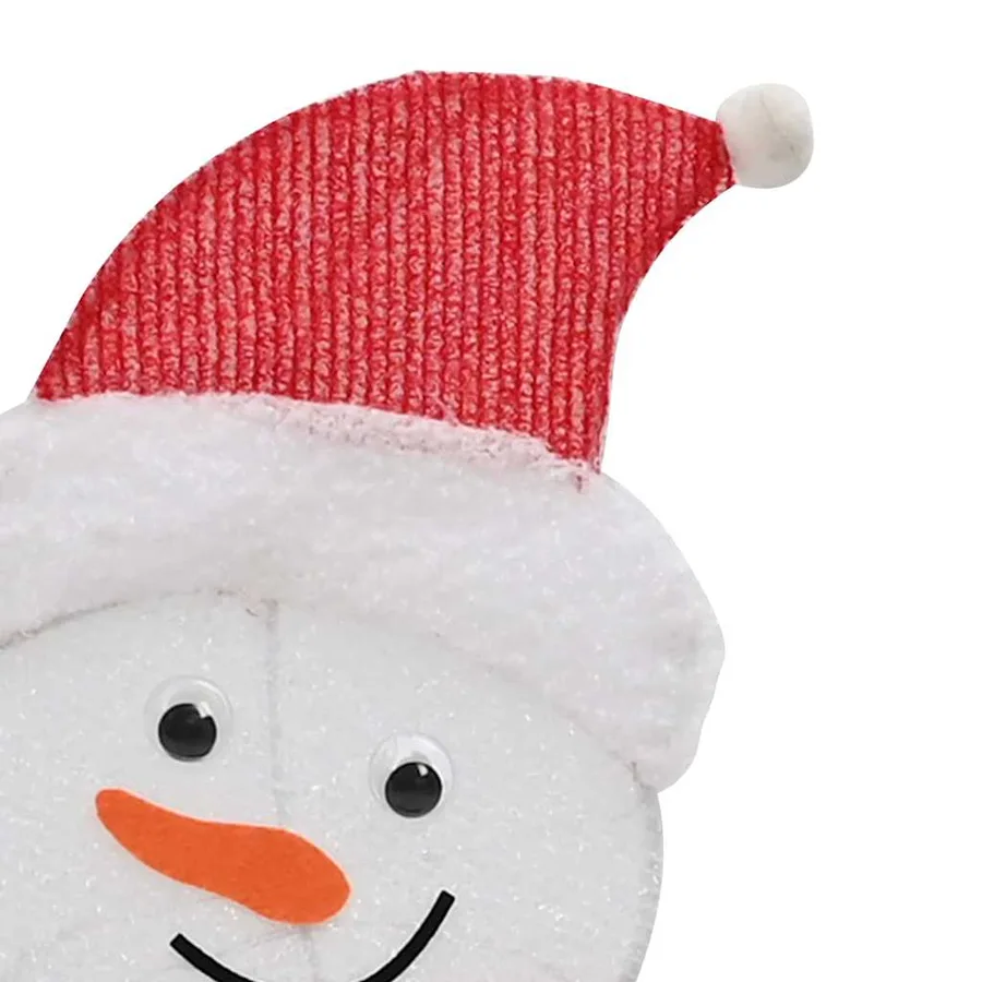 Famille de bonhommes de neige éclairés 3 pcs Blanc chaud - 12