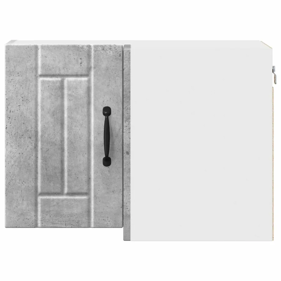 Cabinet d'angle mural LUCCA Gris béton 57 x 57 x 40 cm - 6