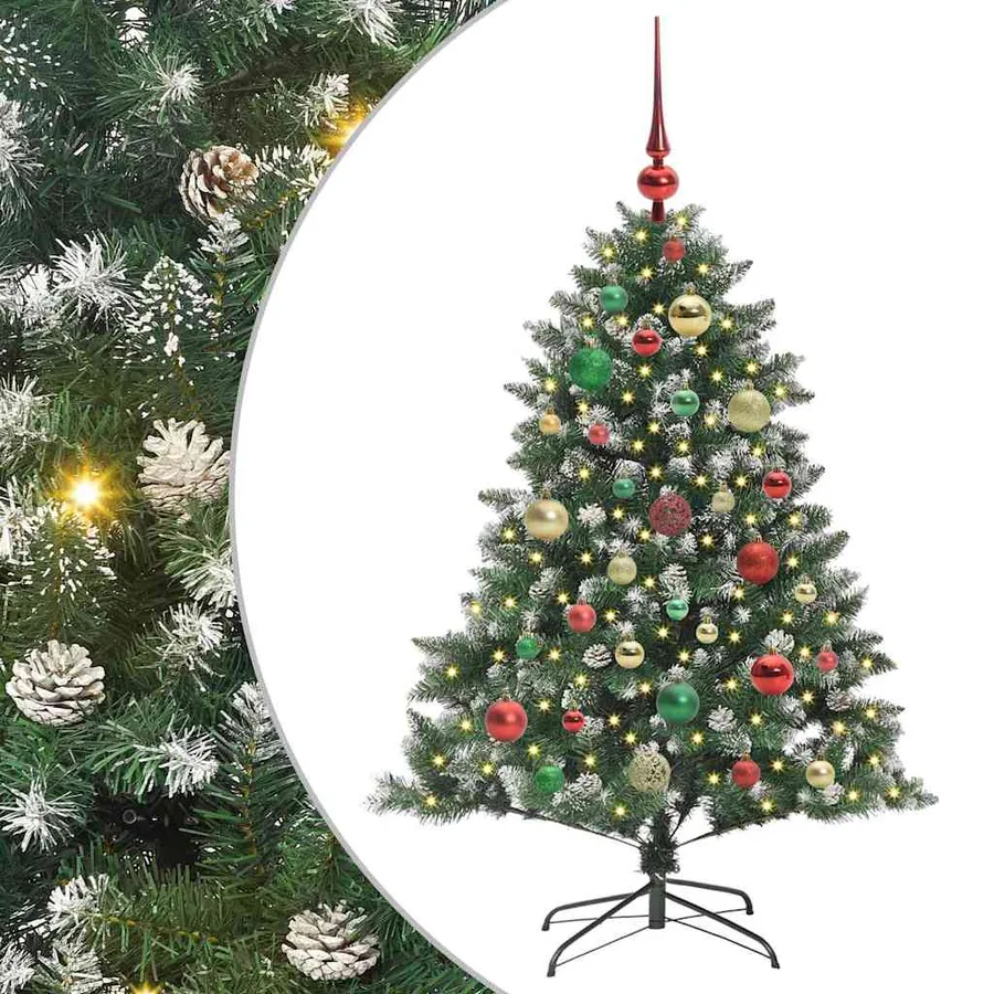 Sapin de Noël artificiel Vert 120 cm PVC, plastique et acier - 2
