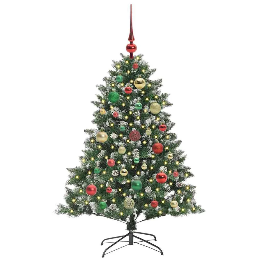 Sapin de Noël artificiel Vert 120 cm PVC, plastique et acier - 3