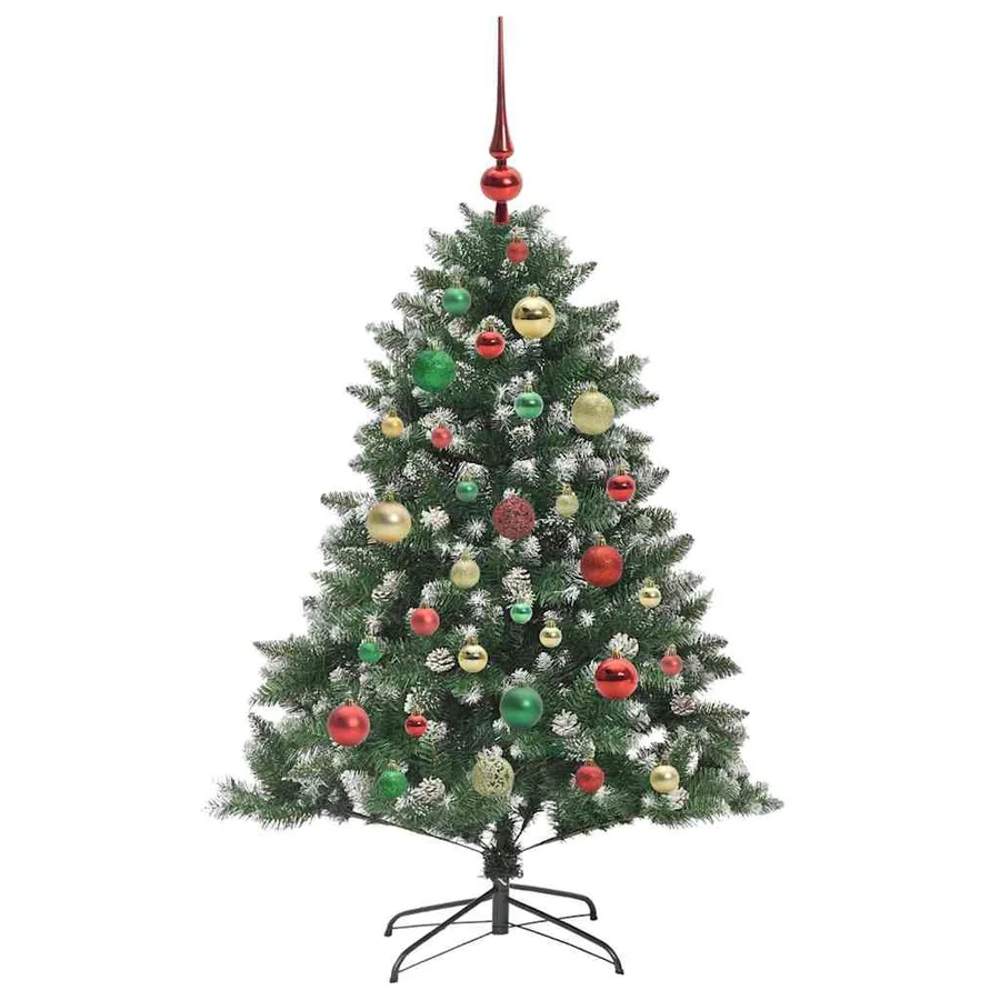 Sapin de Noël artificiel Vert 120 cm PVC, plastique et acier - 6