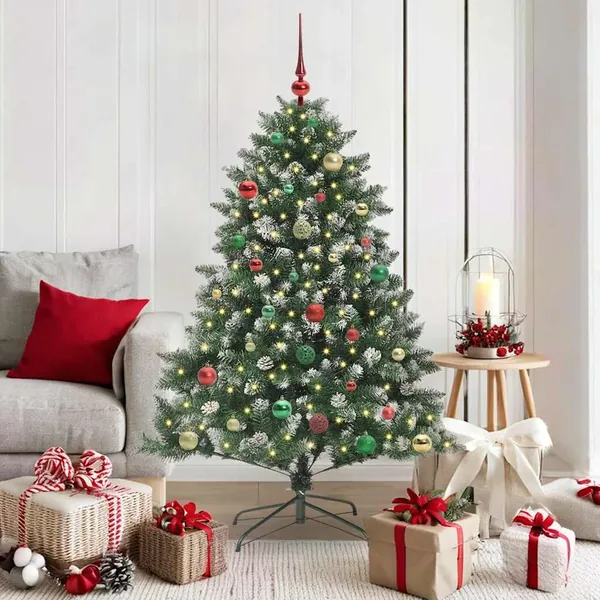 Sapin de Noël artificiel Vert 150 cm PVC, plastique et acier