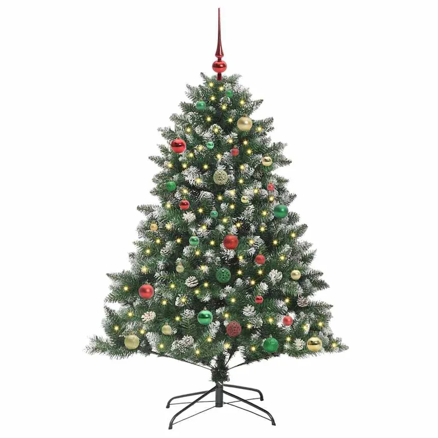 Sapin de Noël artificiel Vert 150 cm PVC, plastique et acier - 3