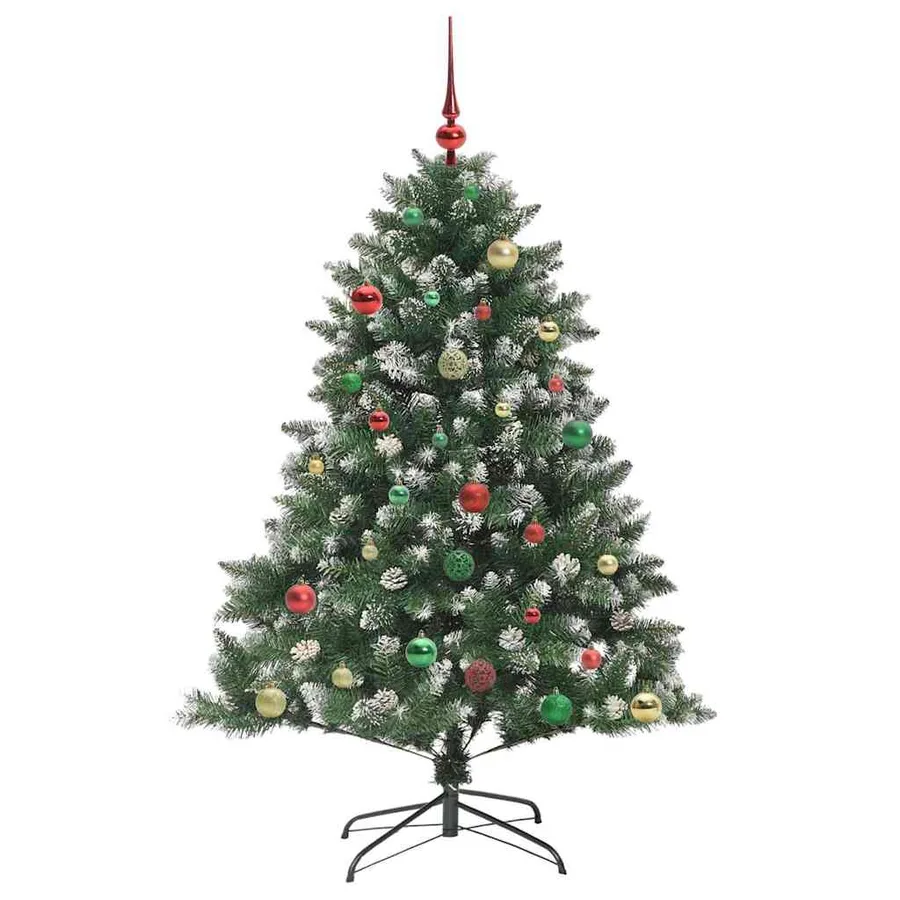 Sapin de Noël artificiel Vert 150 cm PVC, plastique et acier - 6