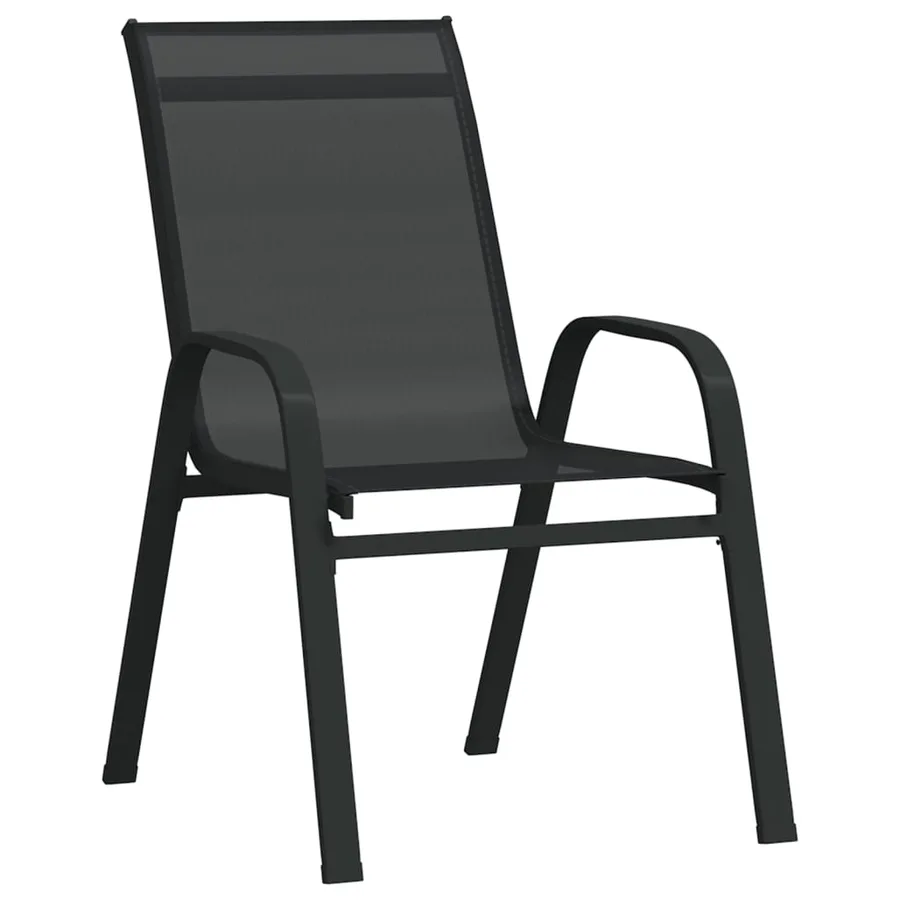 Ensemble à manger de jardin 7 pcs Noir - 4