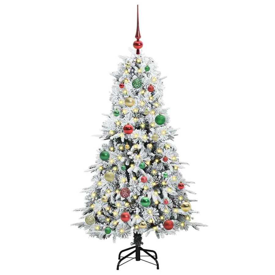 Sapin de Noël Artificiel à Branches Articulées Blanc 150 cm - 3