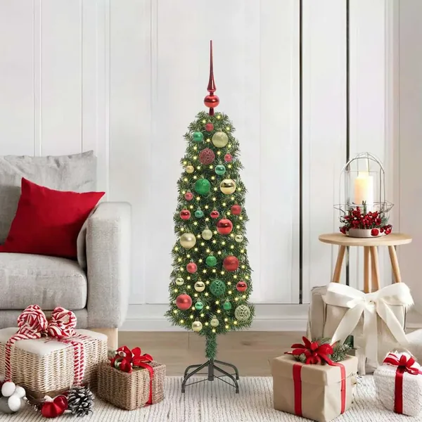 Sapin de Noël artificiel Vert 120 cm PVC et acier et plastique