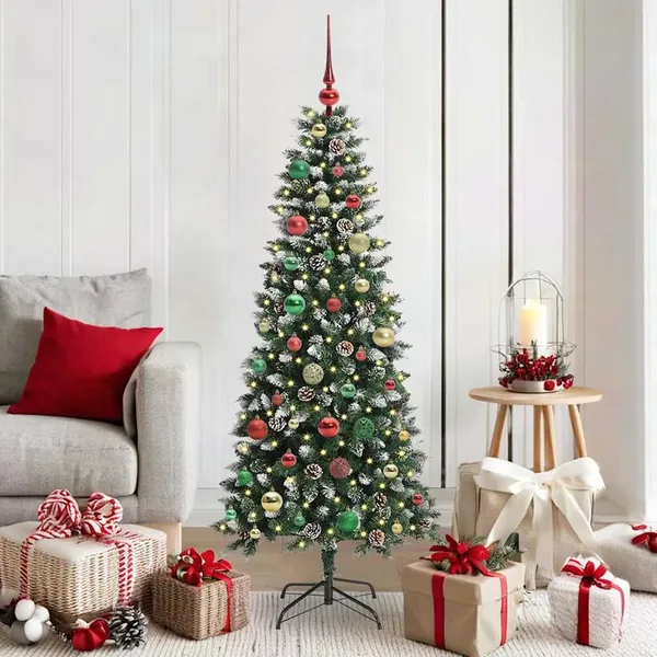 Sapin de Noël artificiel Vert 150 cm PVC, plastique et acier