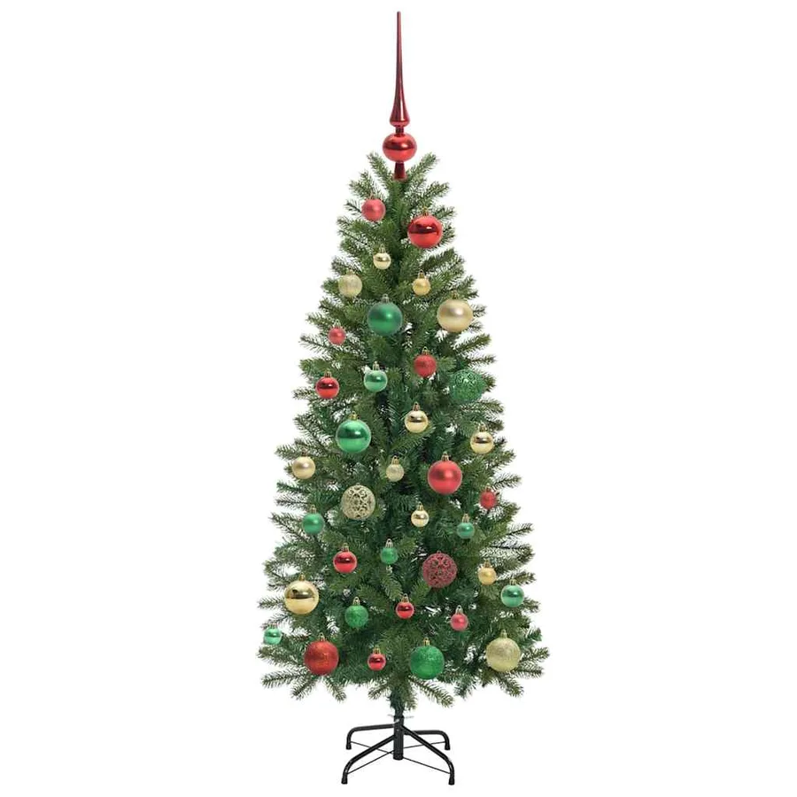 Sapin de Noël artificiel avec 150 LED Vert 120 cm PE et PVC - 6