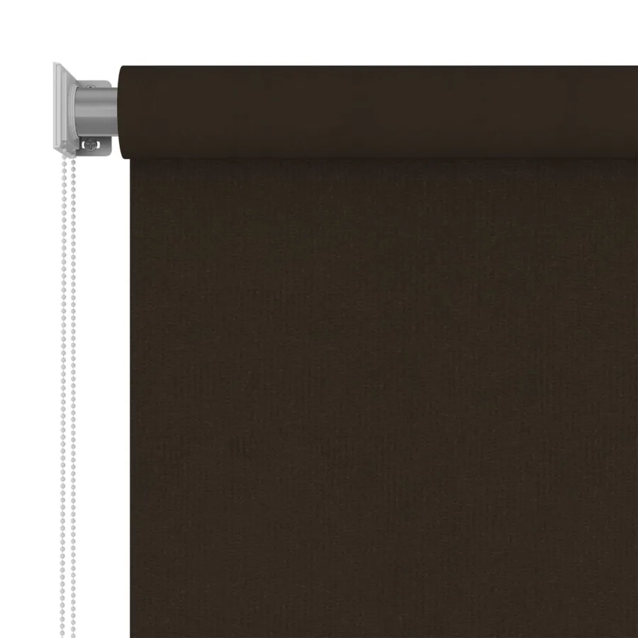 Store roulant d'extérieur 105 (l) x 140 (H) cm marron HDPE - 3