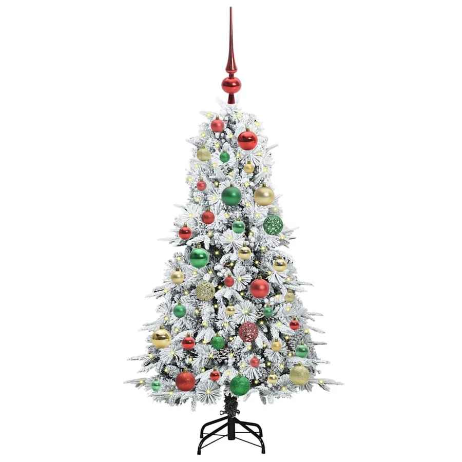 Sapin de Noël Artificiel à Branches Articulées Blanc 120 cm - 3
