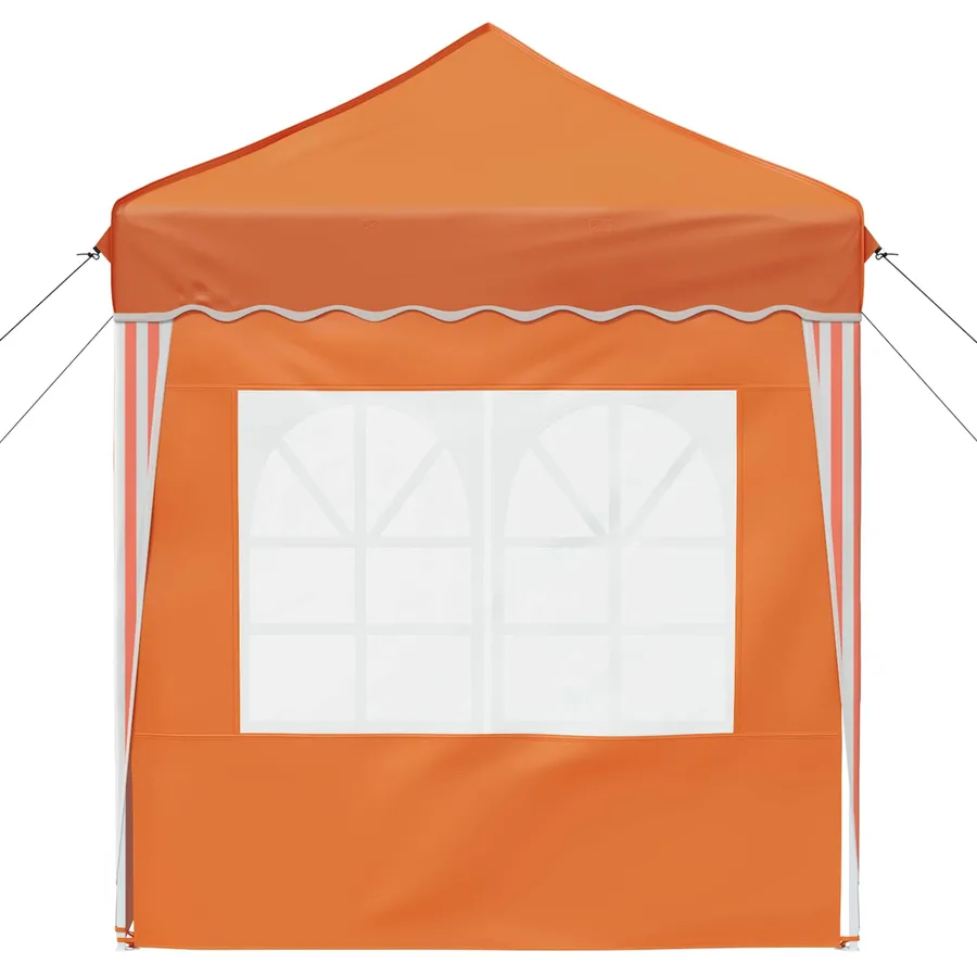 Tente de fête pop-up 195 x 195 x 245 cm Orange Tissu Oxford - 7