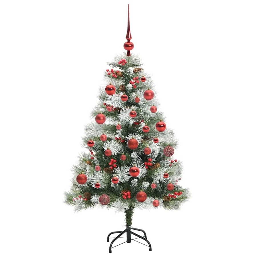 Sapin de Noël artificiel Vert et blanc 150 cm - 4