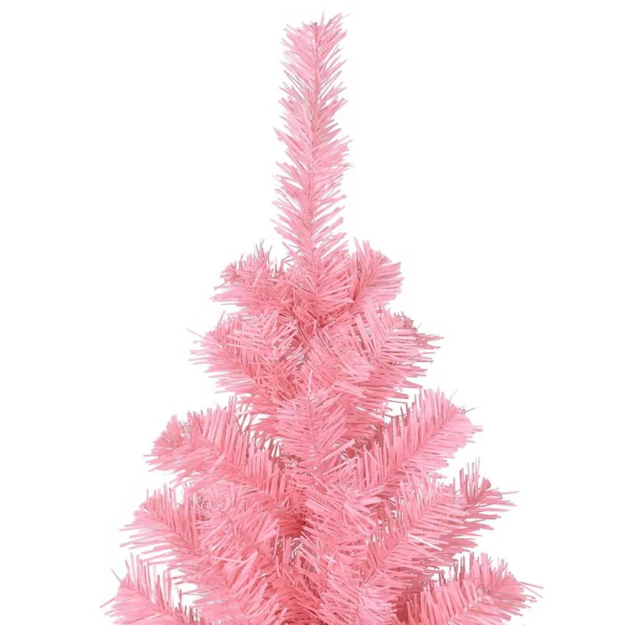 Sapin de Noël avec 300 LED avec support Rose 210 cm PVC - 11