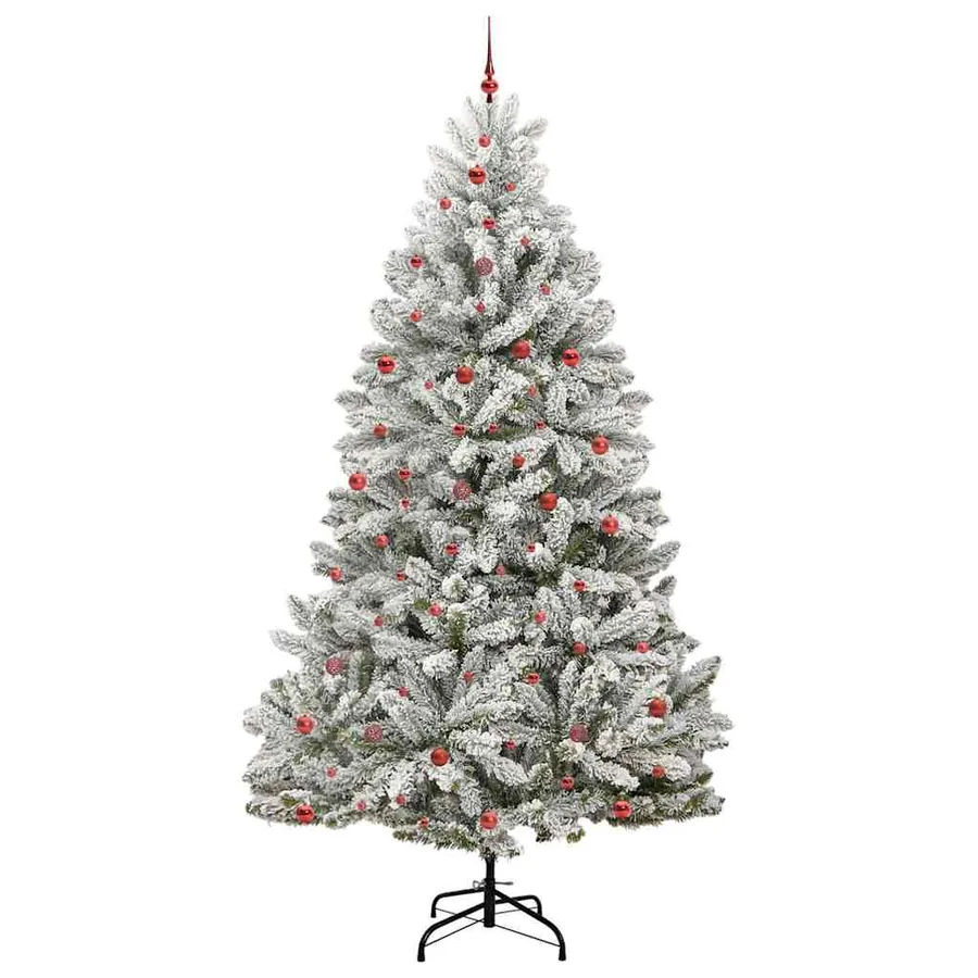 Sapin de Noël artificiel Vert et blanc 300 cm PVC et métal - 3
