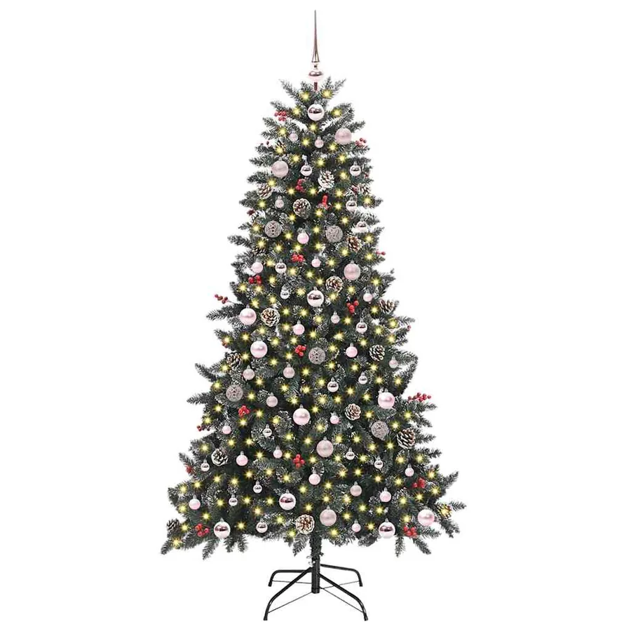 Sapin de Noël artificiel Vert 180 cm PVC, plastique et acier - 3