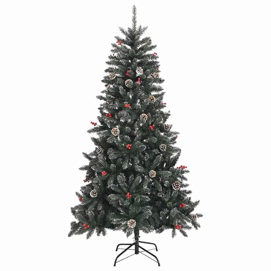 Sapin de Noël artificiel Vert 180 cm PVC, plastique et acier - 5
