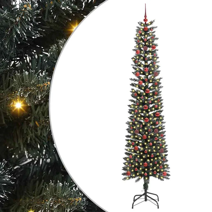 Sapin de Noël artificiel Vert 240 cm PVC, plastique et acier - 2