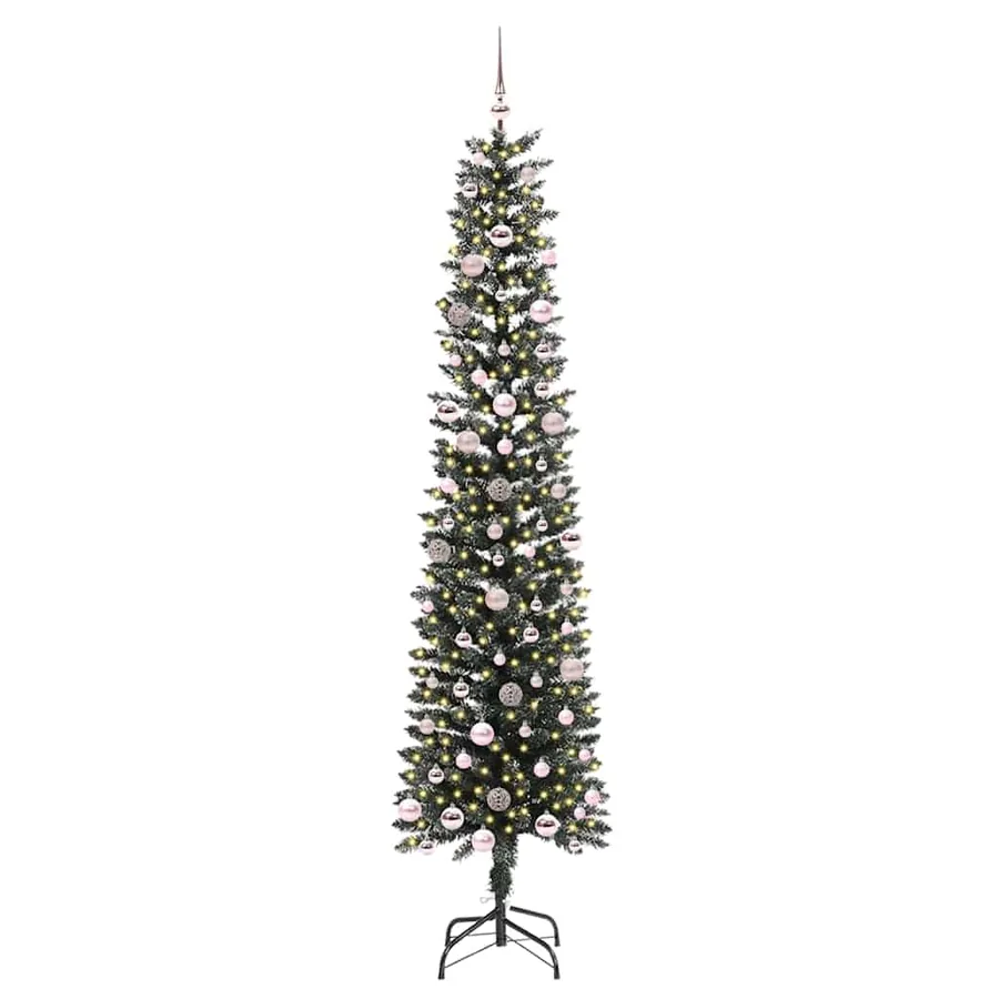 Sapin de Noël artificiel Vert 240 cm PVC, plastique et acier - 3