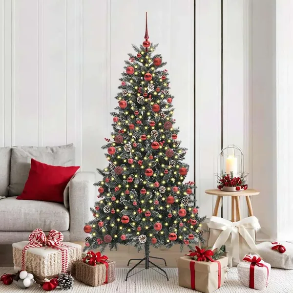 Sapin de Noël artificiel Vert 180 cm PVC, plastique et acier