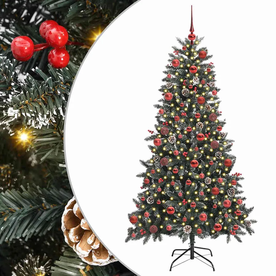 Sapin de Noël artificiel Vert 180 cm PVC, plastique et acier - 2