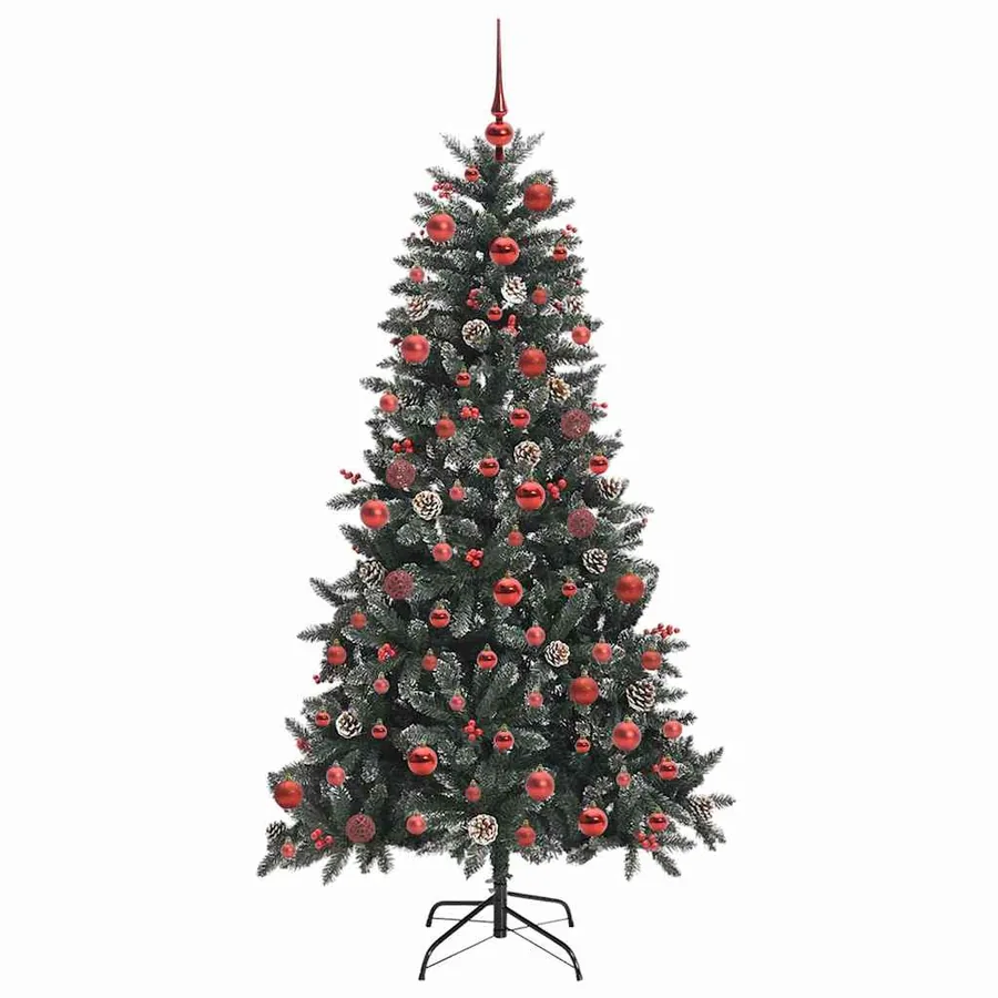 Sapin de Noël artificiel Vert 180 cm PVC, plastique et acier - 4