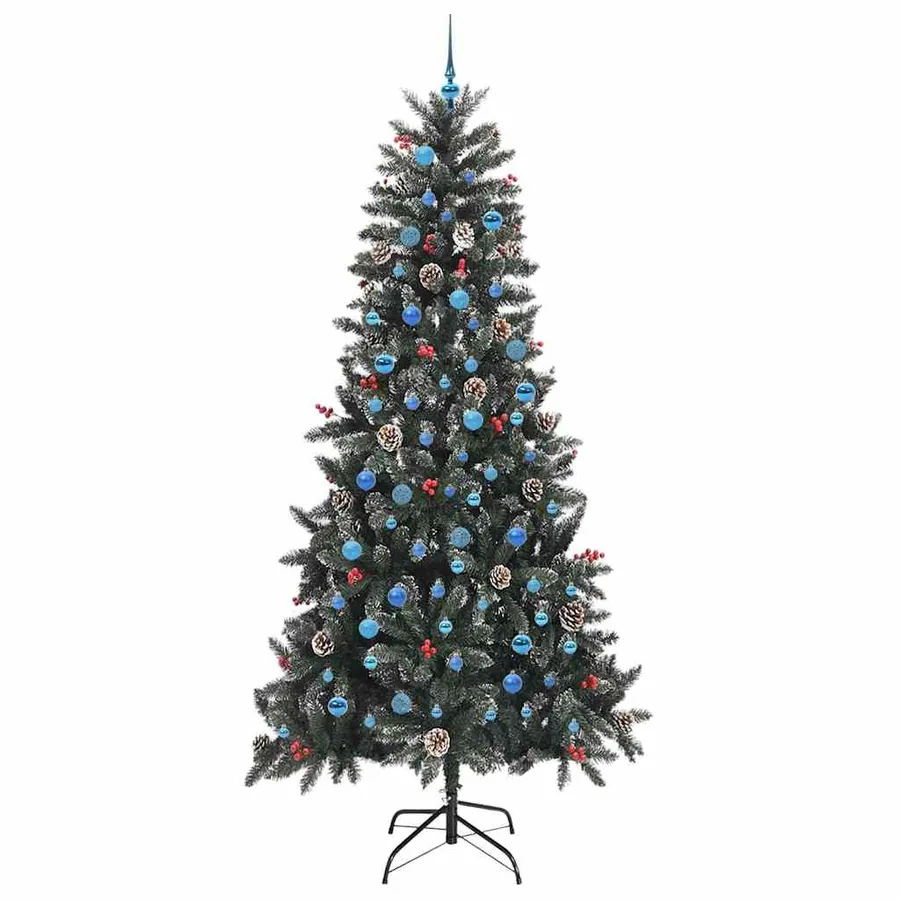 Sapin de Noël artificiel Vert 240 cm PVC, plastique et acier - 4