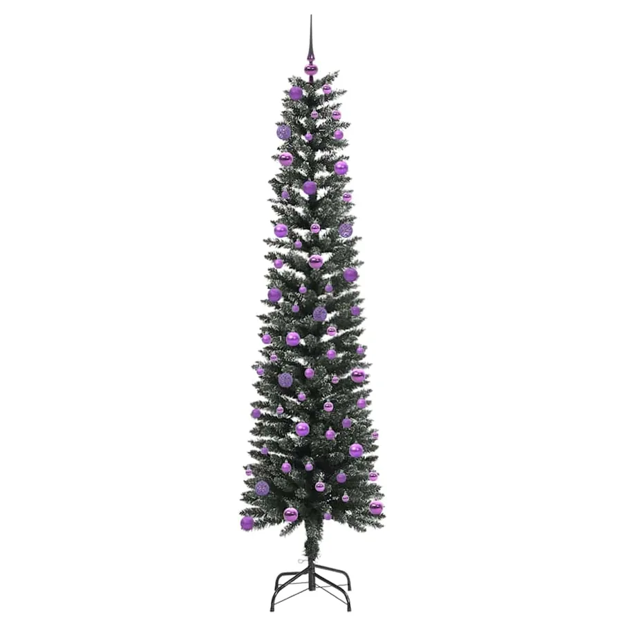 Sapin de Noël artificiel Vert 210 cm PVC, plastique et acier - 4