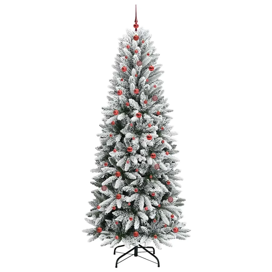 Sapin de Noël artificiel avec 300 LED avec support Blanc 240 cm - 4