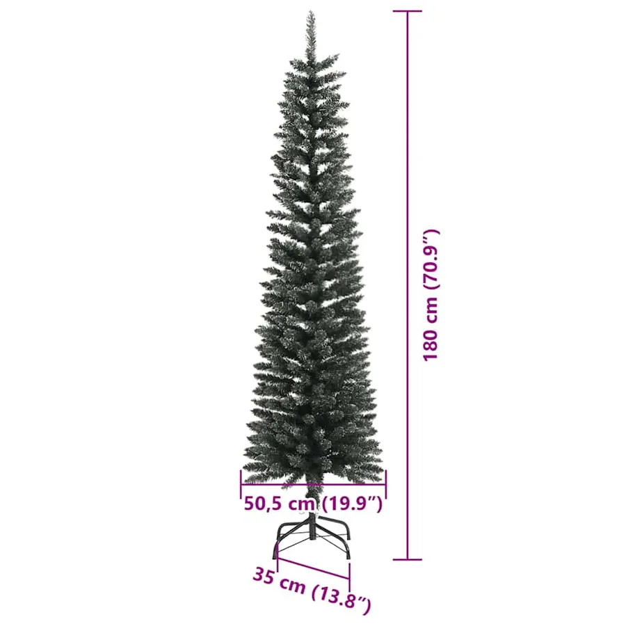 Sapin de Noël artificiel Vert 180 cm PVC, plastique et acier - 16
