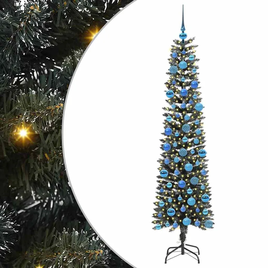 Sapin de Noël artificiel Vert 180 cm PVC, plastique et acier - 2