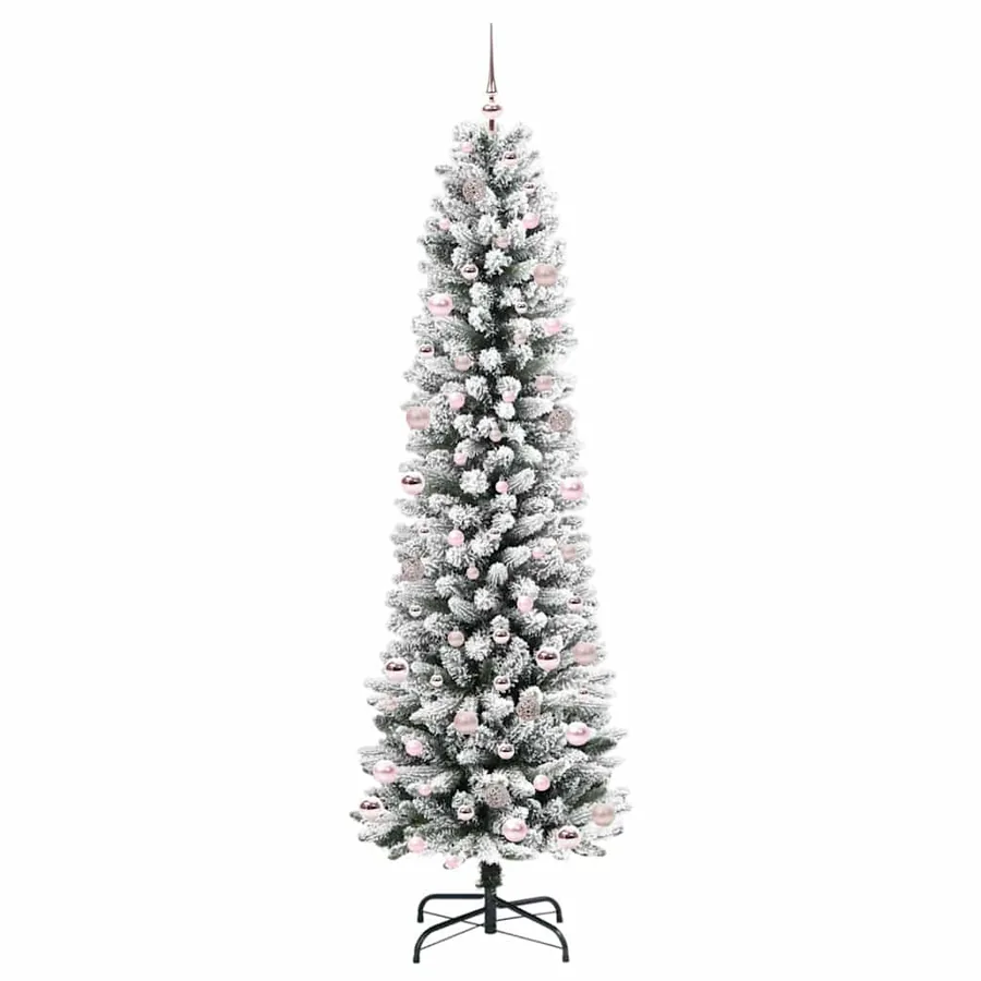 Sapin de Noël artificiel Blanc 240 cm PVC, métal et plastique - 4