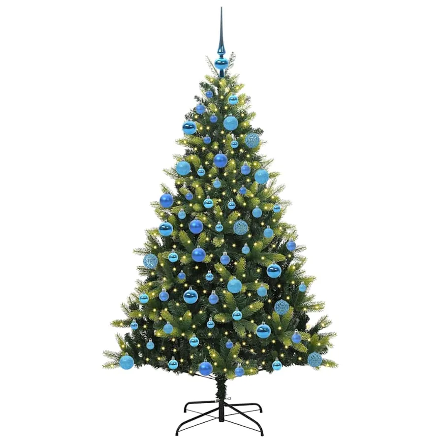 Arbre de Noël artificiel en silicone flexible 300 LEDs 180 cm - 3