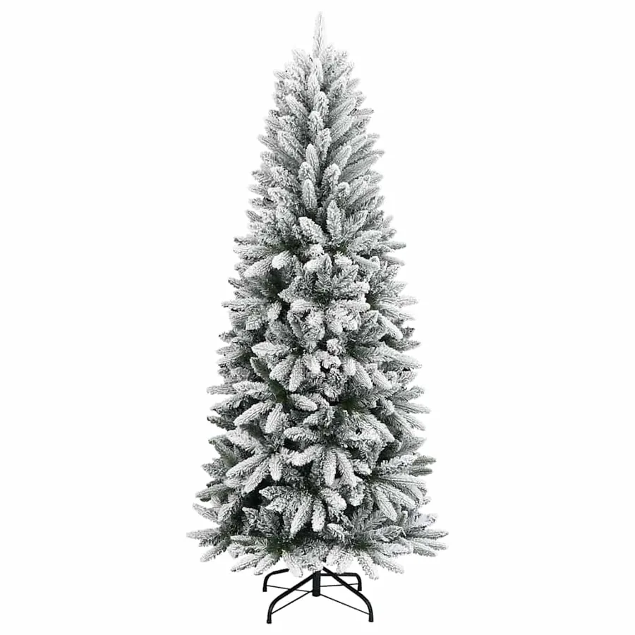 Sapin de Noël artificiel avec 300 LED avec support Blanc 240 cm - 5