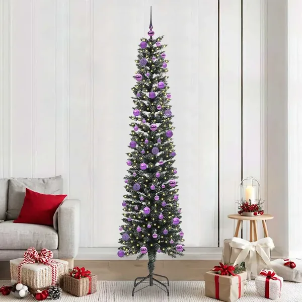 Sapin de Noël artificiel Vert 240 cm PVC, plastique et acier