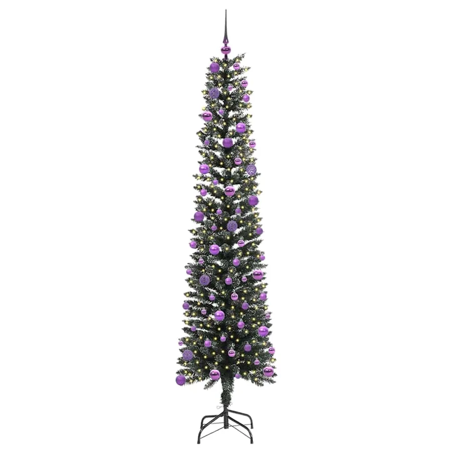 Sapin de Noël artificiel Vert 240 cm PVC, plastique et acier - 3