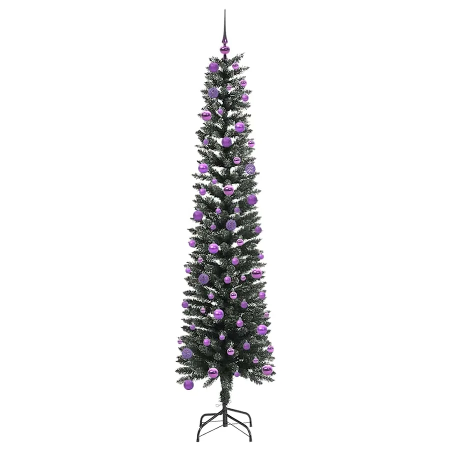 Sapin de Noël artificiel Vert 240 cm PVC, plastique et acier - 4