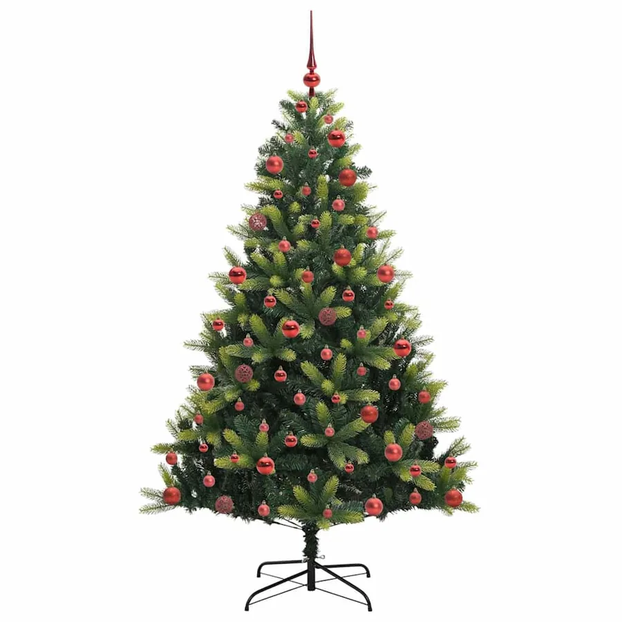 Arbre de Noël artificiel en silicone flexible 300 LEDs 180 cm - 4